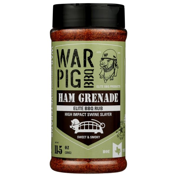 WARPIG BBQ: Ham Grenade Elite BBQ Rub, 11.5 oz