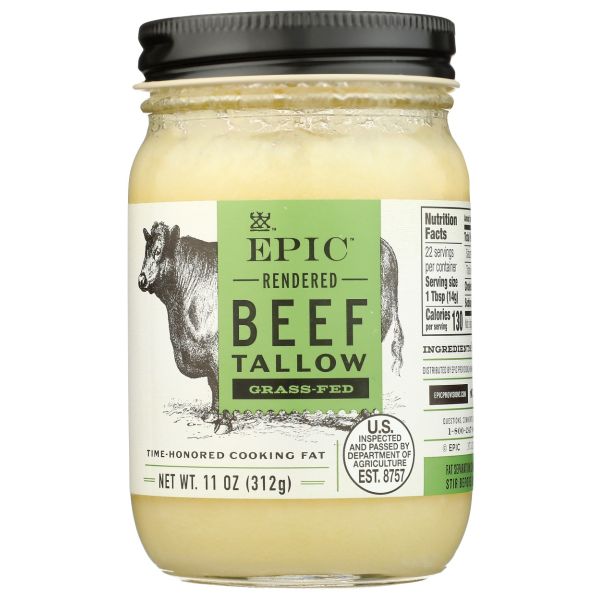 EPIC: Beef Tallow Grass Fed, 11 oz