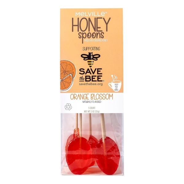 MELVILLE: Orange Blossom Honey Spoons Candy, 2 oz