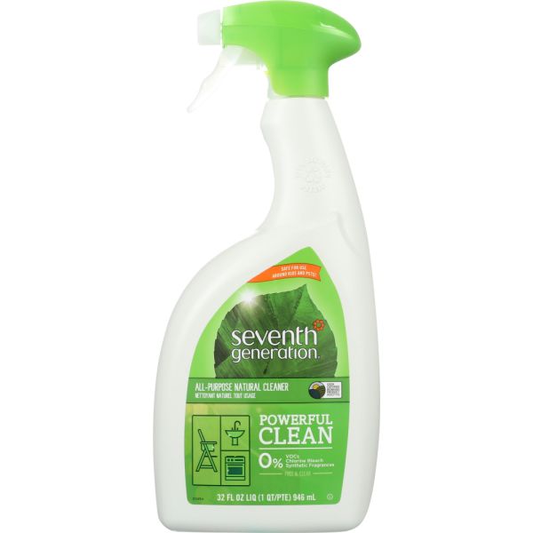SEVENTH GENERATION: Cleaner All-purpose Free & Clear, 32 oz