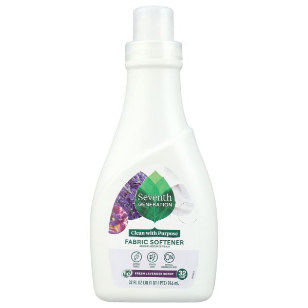 SEVENTH GENERATION: Liquid Fabric Softener Fresh Lavender, 32 oz