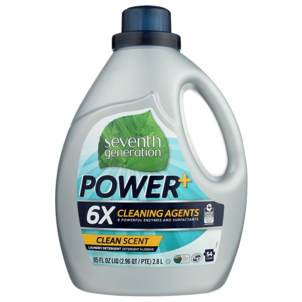 SEVENTH GENERATION: Power Plus Laundry Detergent Clean Scent, 95 oz