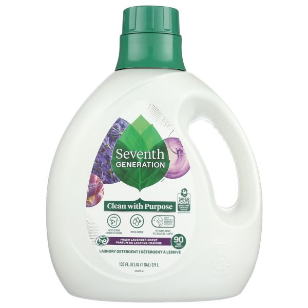 SEVENTH GENERATION: Liquid Laundry Detergent Fresh Lavender, 135 fo