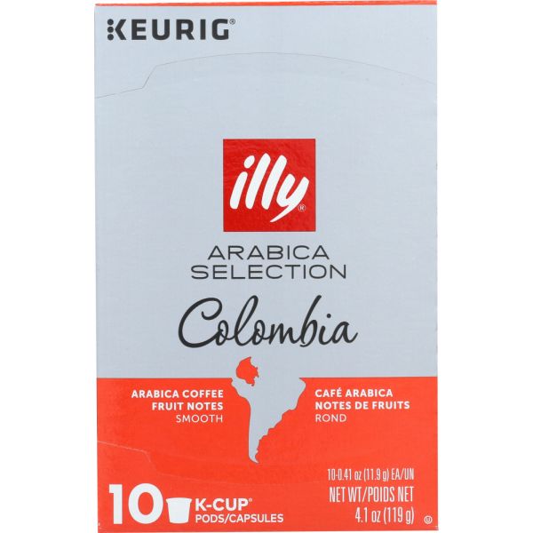 ILLYCAFFE: Arabica Selection K-Cup Pods Coffee Colombia, 4.1 oz