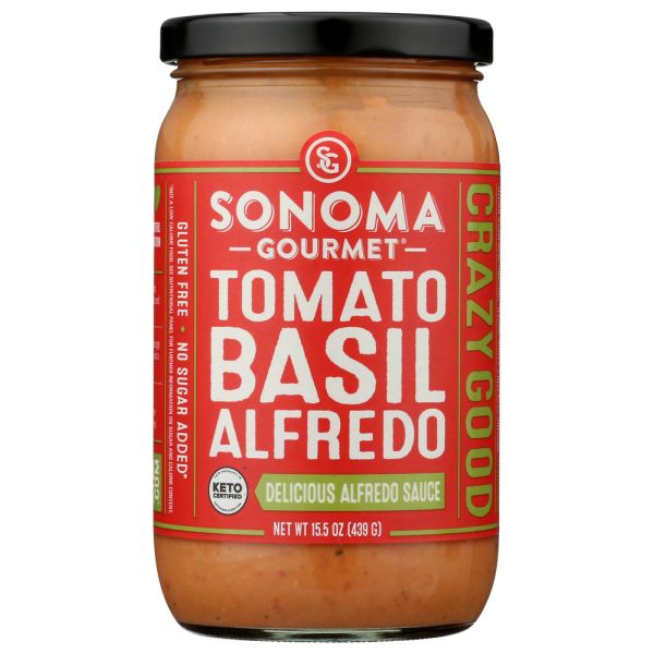 SONOMA GOURMET: Tomato Basil Alfredo Sauce, 15.5 oz