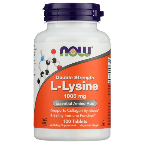 NOW: L-Lysine Double Strength 1000 mg, 100 tb