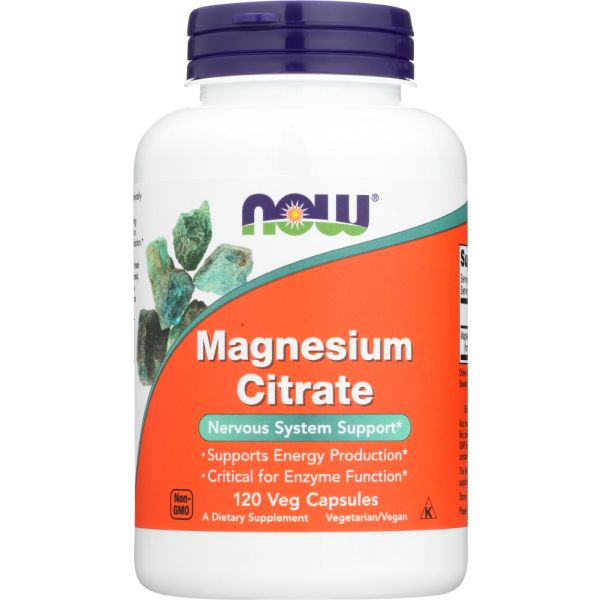 NOW: Magnesium Citrate, 120 vc