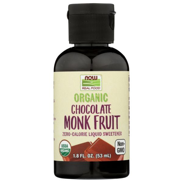 NOW: Organic Chocolate Monk Fruit, 1.8 oz