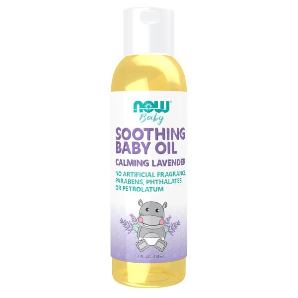 NOW: Soothing Baby Oil Calming Lavender, 4 fo