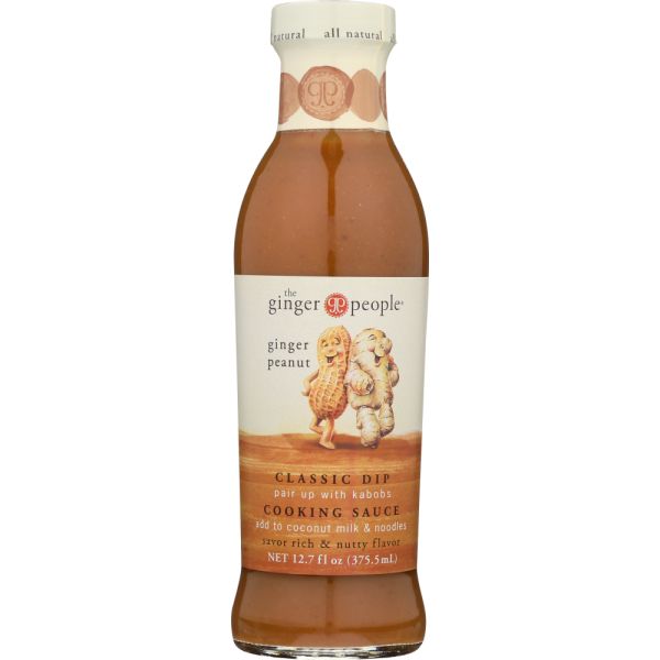 GINGER PEOPLE: Ginger Peanut Sauce, 12.7 oz