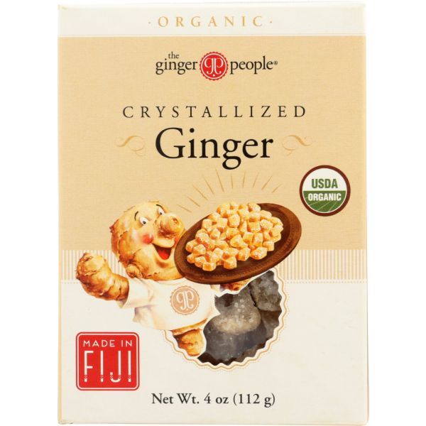 GINGER PEOPLE: Organic Crystallized Ginger, 4 oz