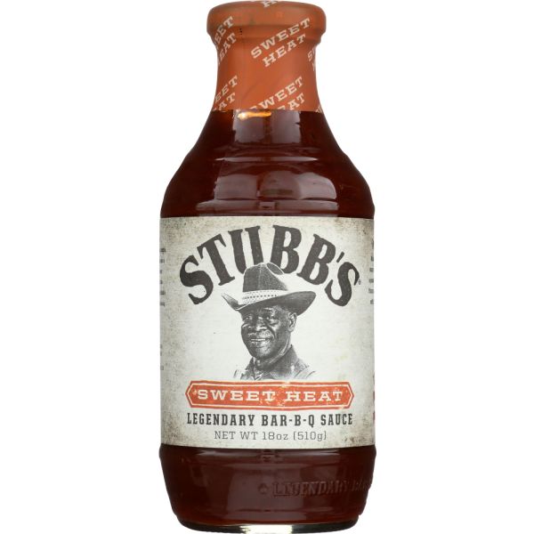STUBB'S: All-Natural Bar-B-Q Sauce Sweet Heat, 18 Oz