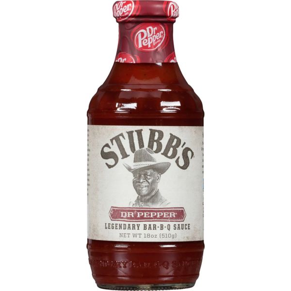 STUBBS: Dr Pepper Bbq Sauce, 18 oz