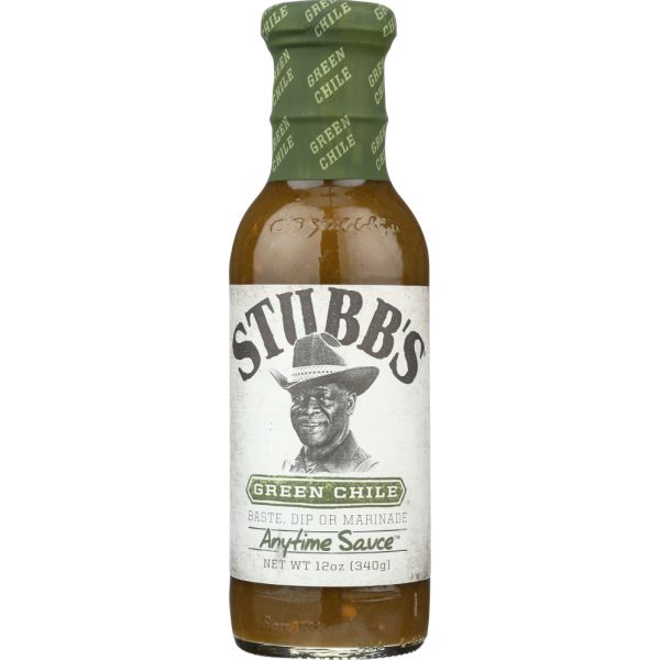 STUBBS: Green Chile Anytime Sauce, 12 oz