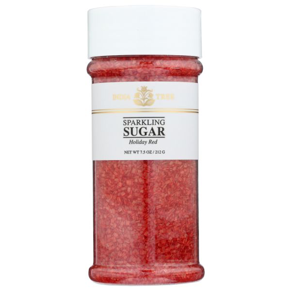 INDIA TREE: Holiday Red Sparkling Sugar, 7.5 oz