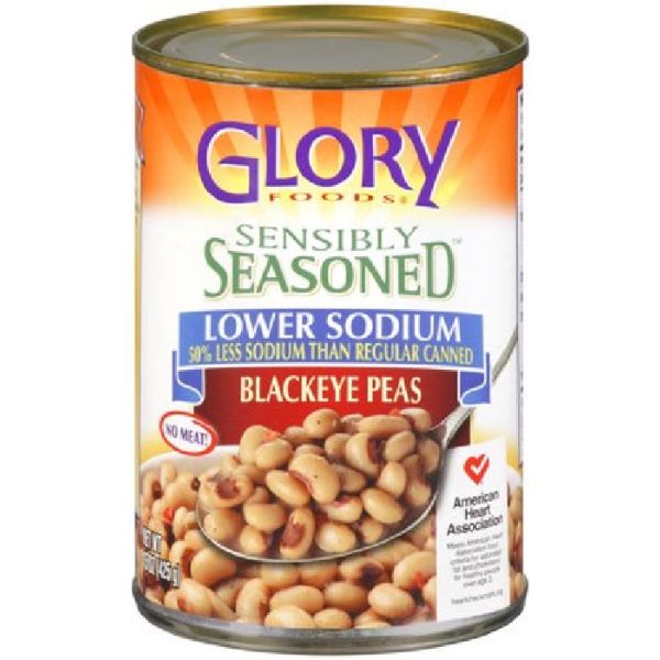 GLORY FOODS: Blackeye Peas Bean, 15 oz