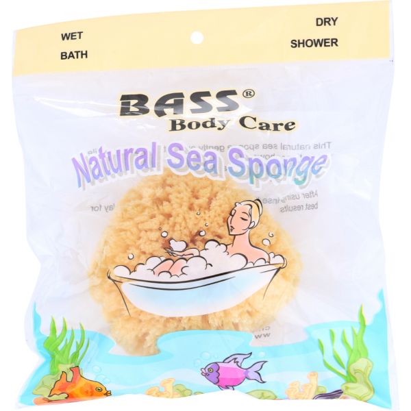 BASS BRUSHES: Bass 1139 Natural Sea Sponge Large, 1 ea