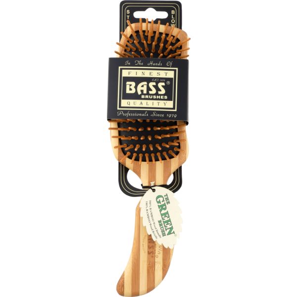 BASS BRUSHES: Brush Hair Semi S Bamboo, 1 ea
