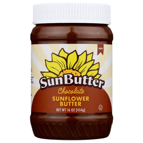SUNBUTTER NATURAL: Chocolate Sunflower Butter, 16 oz