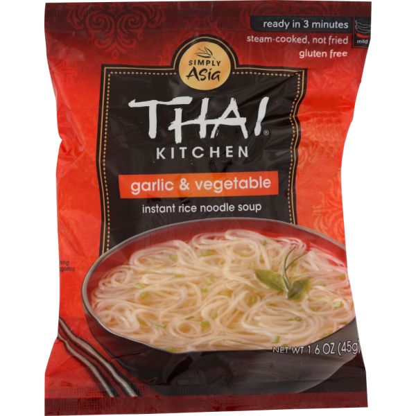 THAI KITCHEN: Garlic and Vegetable Instant Rice Noodle Soup, 1.6 oz