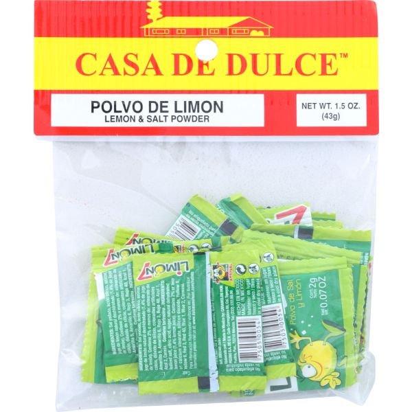 CASA DE DULCE: Candy Polvo Lemon, 1.5 oz
