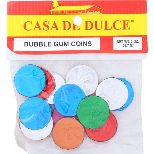 CASA DE DULCE: Gum Bubble Coins, 2 oz
