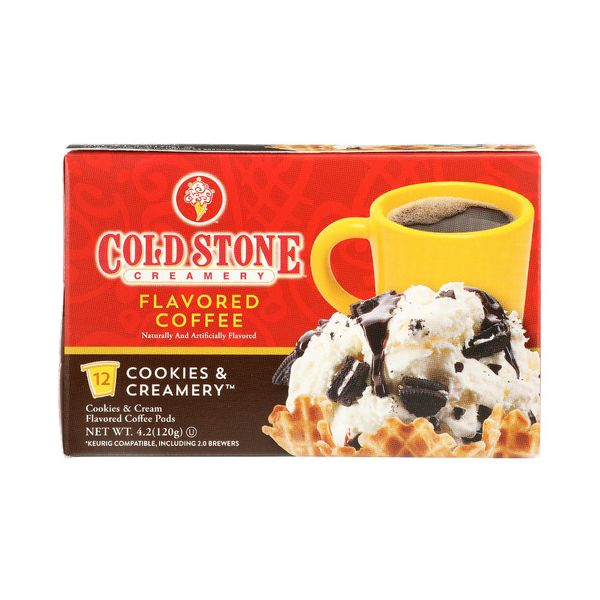 COLD STONE CREAMERY COFFE: Coffee Cookies And Creame, 12 PK