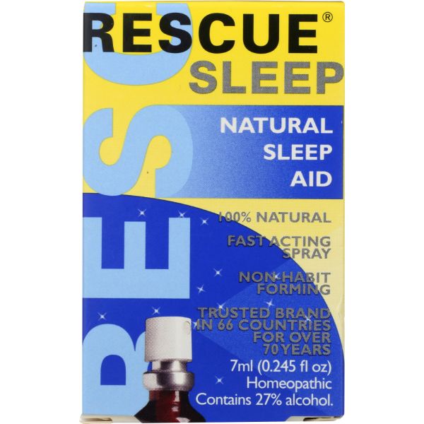 BACH ORIGINAL FLOWER REMEDIES: Rescue Sleep Spray Natural Sleep Aid, 0.245 oz