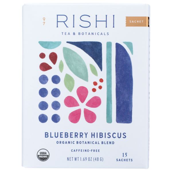 RISHI TEA: Tea Blubry Hbscus 15Pc, 48 gm