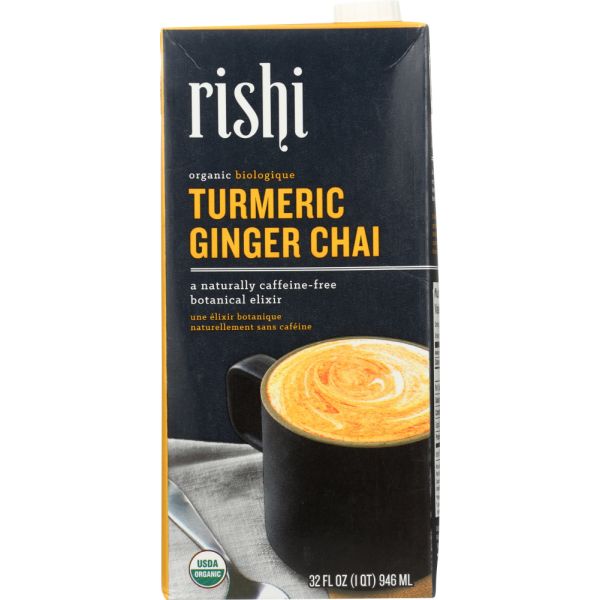 RISHI TEA: Turmeric Ginger Chai Concentrate Beverage, 32 oz