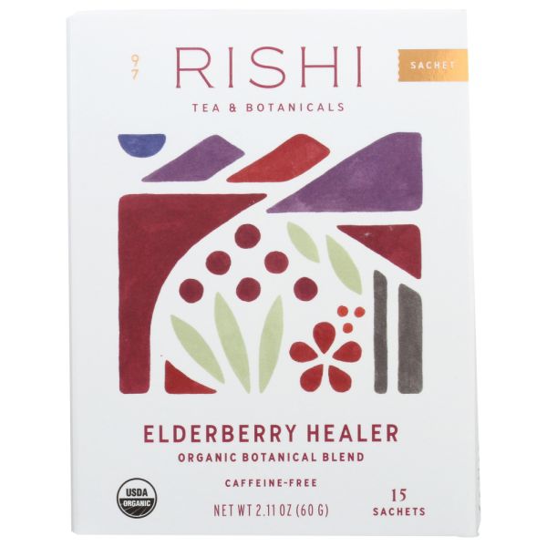 RISHI TEA: Tea Elderberry 15 Ct, 2.11 oz