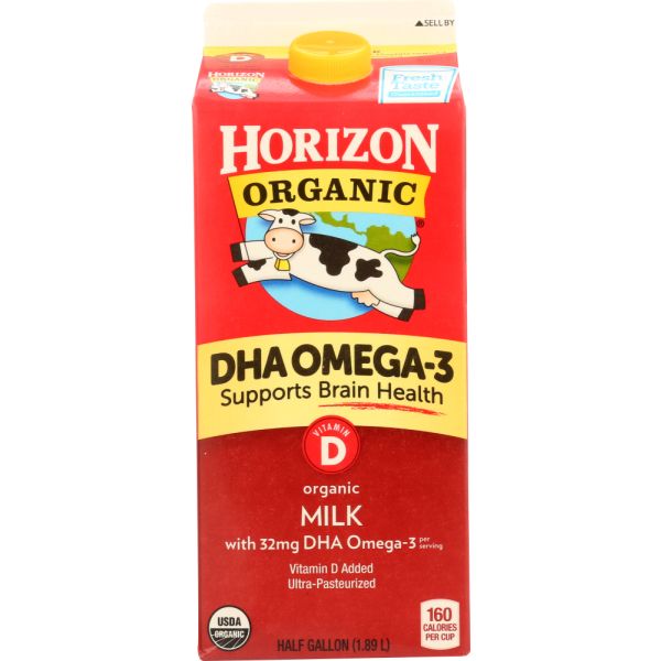 HORIZON: Organic Whole Milk with DHA Omega-3, 64 oz