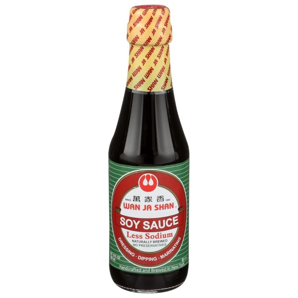 WAN JA SHAN: Less Sodium Soy Sauce, 10 oz