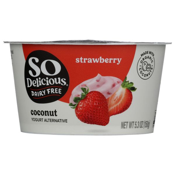 SO DELICIOUS: Coconutmilk Yogurt Alternative Strawberry, 5.3 oz
