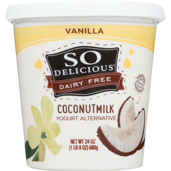 SO DELICIOUS: Yogurt Cultured Vanilla, 24 oz