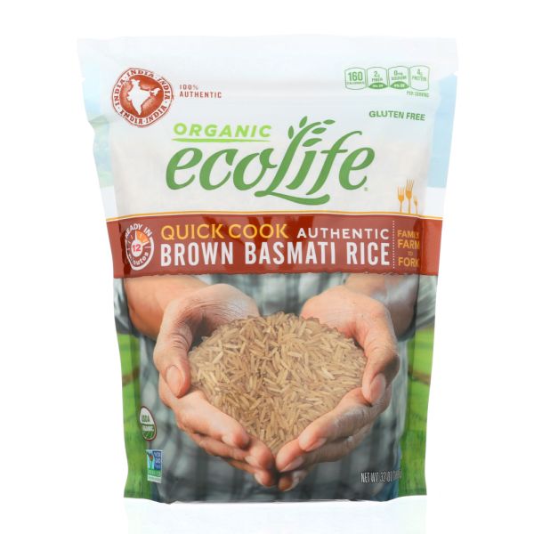 ECOLIFE:  Organic Quick Cook Brown Basmati Rice, 32 oz
