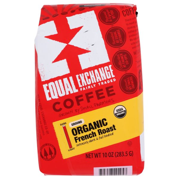 EQUAL EXCHANGE: Coffee Ground French Roast Organic, 10 oz