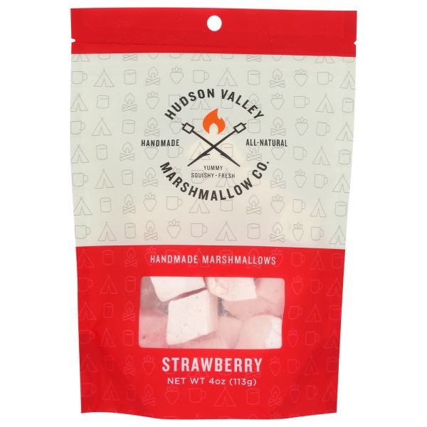 HUDSON VALLEY MARSHMALLOW CO: Marshmallows Strawberry, 4 oz