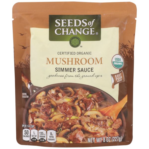 SEEDS OF CHANGE: Organic Mushroom Simmer Sauce, 8 oz