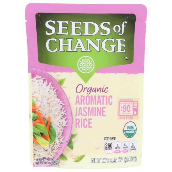SEEDS OF CHANGE: Organic Aromatic Jasmine Rice, 8.5 oz
