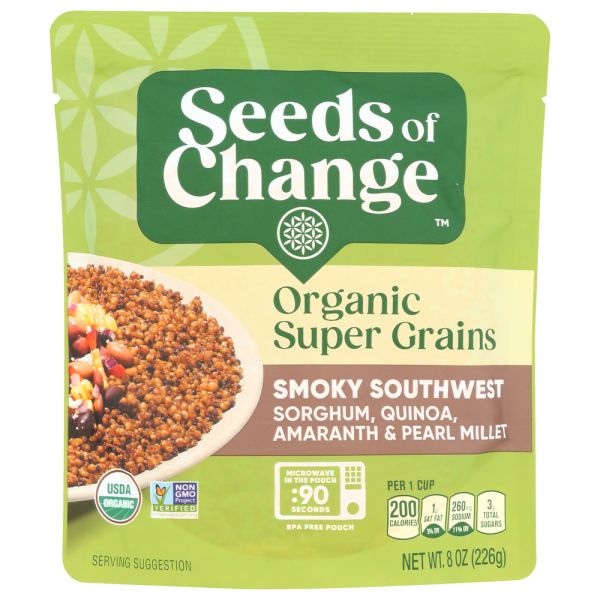 SEEDS OF CHANGE: Organic Super Grains Smoky Southwest, 8 oz
