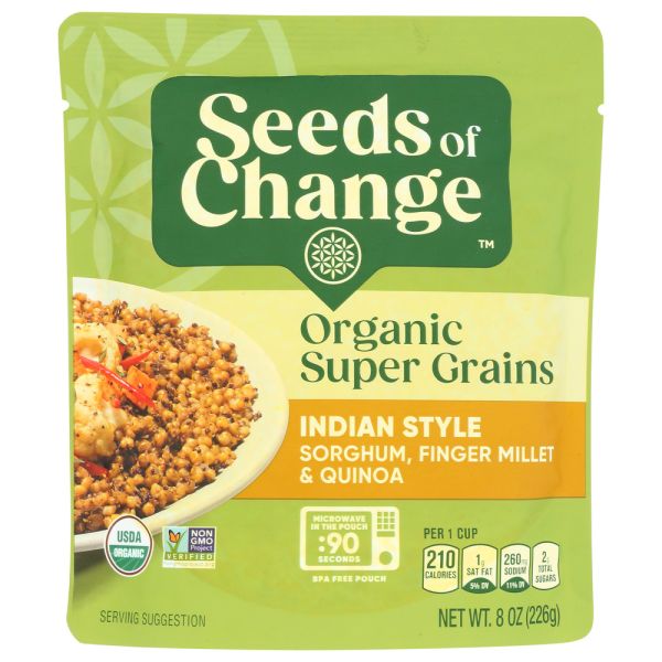 SEEDS OF CHANGE: Organic Super Grains Indian Style, 8 oz