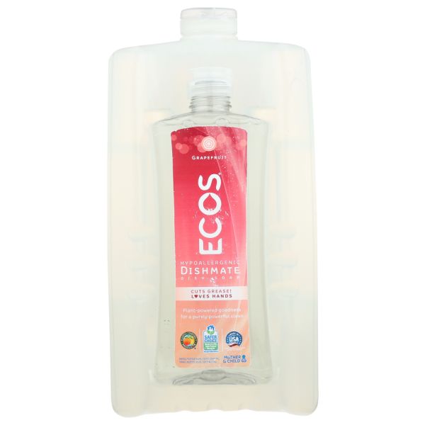 ECOS: Mother And Child Dishmate Grapefruit Refill Kit, 80 oz