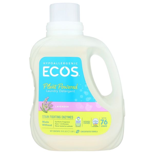 ECOS: Laundry Detergent Lavender, 70 oz