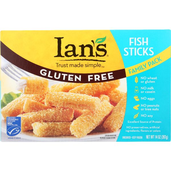 IANS NATURAL FOODS: Fish Stick Family Pack, 14 oz