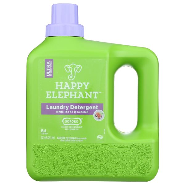 HAPPY ELEPHANT: Detergent Wht Tea, 64 fo