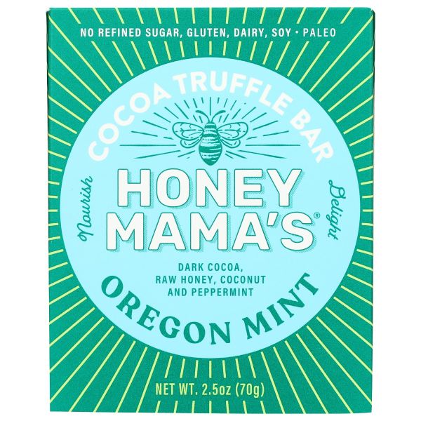 HONEY MAMAS: Oregon Mnt Cocoa Trfl Bar, 2.5 oz