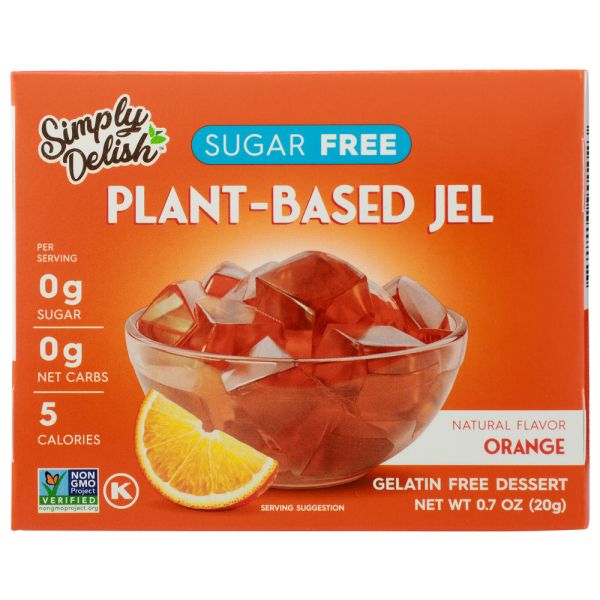 SIMPLY DELISH: Jel Dessert Orange, 0.7 oz
