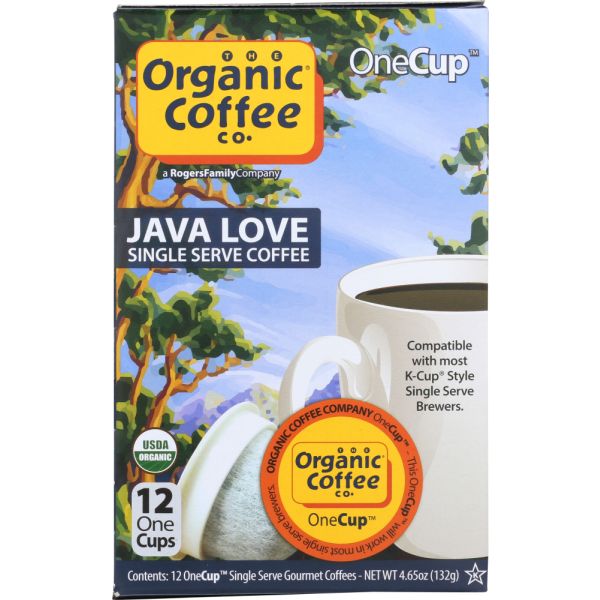 ORGANIC COFFEE CO: Coffee Single Java Love, 12 pc