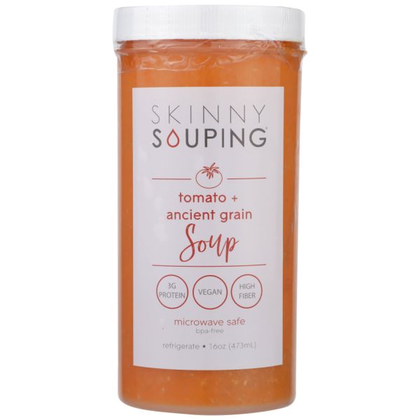 SKINNY SOUPING: Tomato Ancient Grains Soup, 16 oz